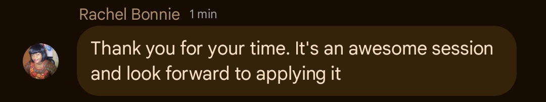 Rachel Bonnie testimonial